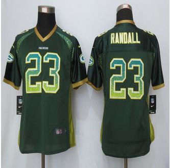 Women New Packers #23 Damarious Randall Drift Fashion Green Elite Jerseys