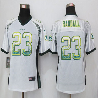 Women New Packers #23 Damarious Randall Drift Fashion White Elite Jerseys