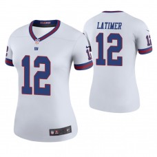 Women New York Giants #12 Cody Latimer White Color Rush Legend Jersey