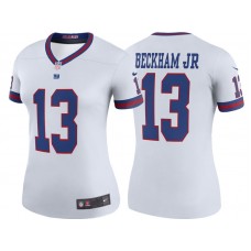 Women New York Giants #13 Odell Beckham Jr White Color Rush Legend Jersey