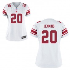Women New York Giants #20 Janoris Jenkins White Game Jersey