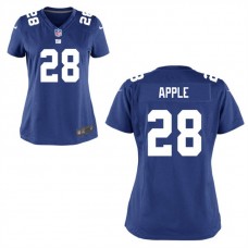 Women New York Giants #28 Eli Apple Royal Game Jersey