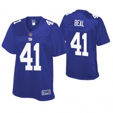 Women New York Giants #41 Sam Beal Royal Pro Line Player Jersey
