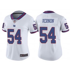 Women New York Giants #54 Olivier Vernon White Vapor Untouchable Color Rush Limited Jersey