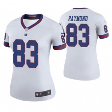 Women New York Giants #83 Kalif Raymond White Color Rush Legend Jersey