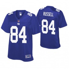 Women New York Giants #84 Alonzo Russell Royal Pro Line Player Jersey