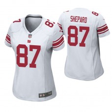 Women New York Giants #87 Sterling Shepard White Game Jersey