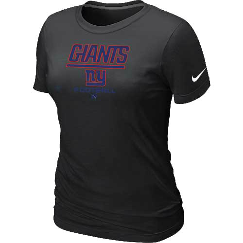 Women New York Giants Black T-Shirt
