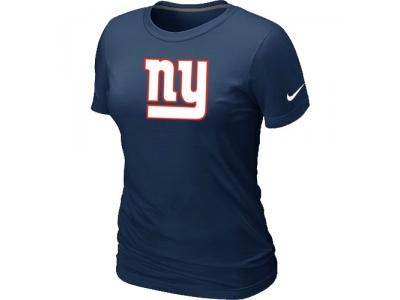 Women New York Giants D.Blue Logo T-Shirt