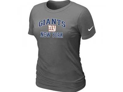 Women New York Giants Heart & Soul D.Grey T-Shirt