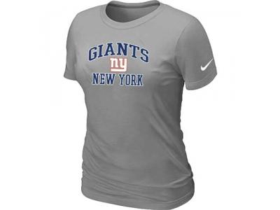 Women New York Giants Heart & Soul L.Grey T-Shirt