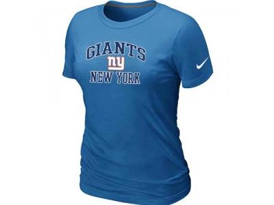 Women New York Giants Heart & Soul L.blue T-Shirt