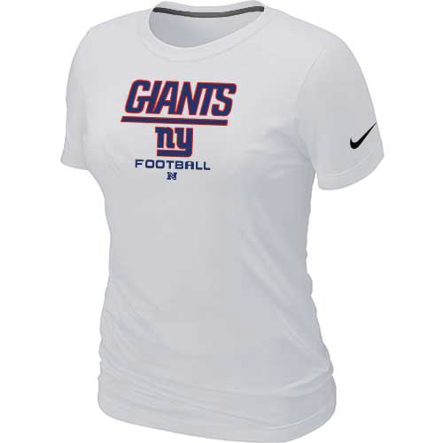 Women New York Giants White T-Shirt