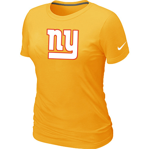 Women New York Giants Yellow T-Shirts