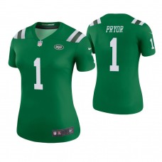Women New York Jets #1 Terrelle Pryor Green Color Rush Legend Jersey