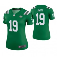 Women New York Jets #19 Devin Smith Green Color Rush Legend Jersey
