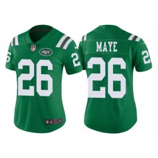 Women New York Jets #26 Marcus Maye Green Vapor Untouchable Color Rush Limited Jersey