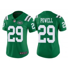 Women New York Jets #29 Bilal Powell Green Vapor Untouchable Color Rush Limited Jersey