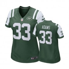 Women New York Jets #33 Jamal Adams Green Game Jersey