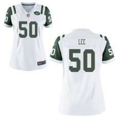 Women New York Jets #50 Darron Lee White Game Jersey