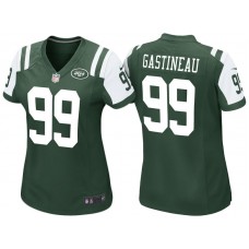 Women New York Jets #99 Mark Gastineau Green Retired Game Jersey