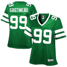 Women New York Jets #99 Mark Gastineau Green Retired Player Jersey