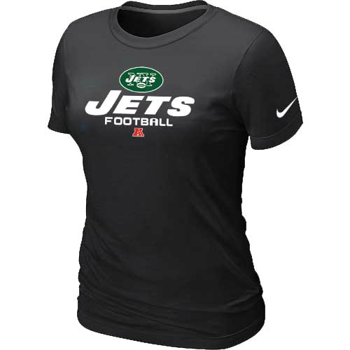 Women New York Jets Black T-Shirt