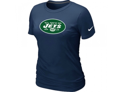 Women New York Jets D.Blue Logo T-Shirt