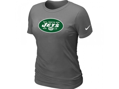 Women New York Jets D.Grey Logo T-Shirt