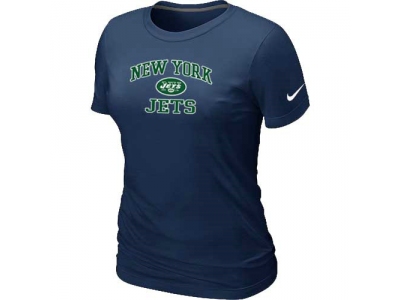 Women New York Jets Heart & Soul D.Blue T-Shirt