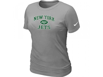 Women New York Jets Heart & Soul L.Grey T-Shirt