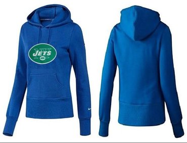 Women New York Jets Logo Pullover Hoodie-- (1)