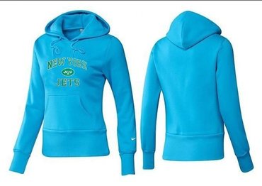 Women New York Jets Logo Pullover Hoodie-- (14)