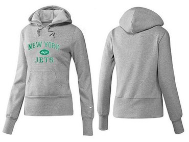 Women New York Jets Logo Pullover Hoodie-- (16)