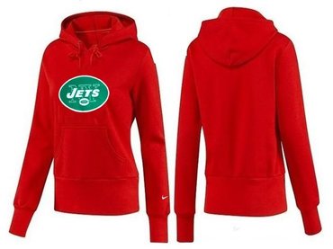 Women New York Jets Logo Pullover Hoodie-- (3)