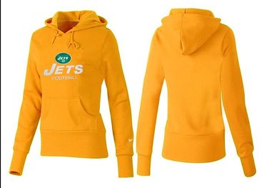 Women New York Jets Logo Pullover Hoodie-- (30)