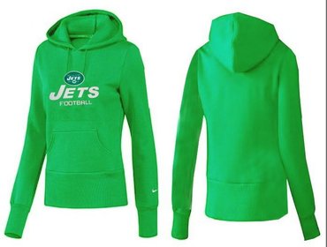 Women New York Jets Logo Pullover Hoodie-- (34)
