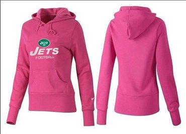 Women New York Jets Logo Pullover Hoodie-- (36)