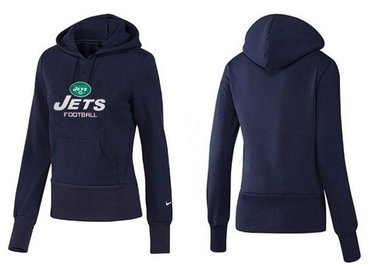 Women New York Jets Logo Pullover Hoodie-- (38)