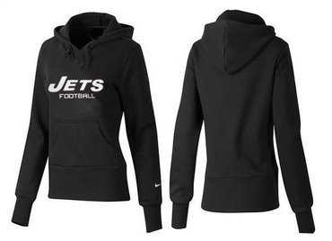 Women New York Jets Logo Pullover Hoodie-- (41)