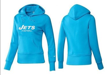 Women New York Jets Logo Pullover Hoodie-- (43)