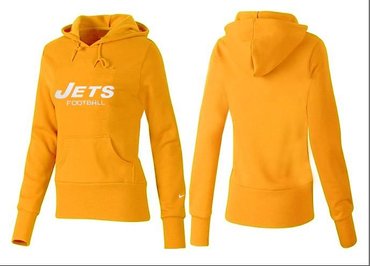 Women New York Jets Logo Pullover Hoodie-- (44)