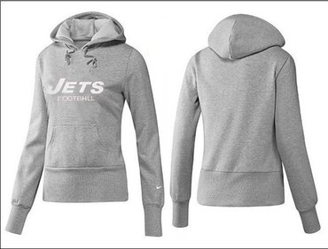 Women New York Jets Logo Pullover Hoodie-- (45)