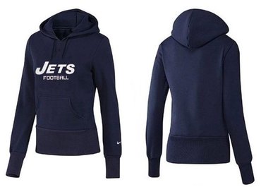 Women New York Jets Logo Pullover Hoodie-- (48)