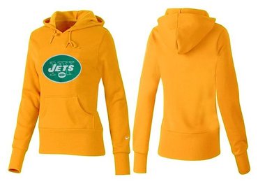 Women New York Jets Logo Pullover Hoodie-- (5)