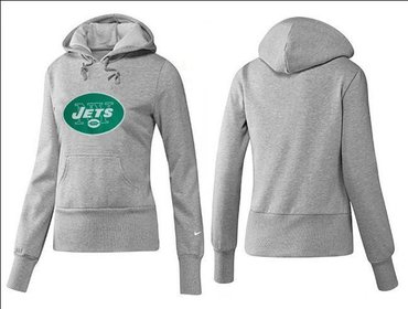 Women New York Jets Logo Pullover Hoodie-- (6)