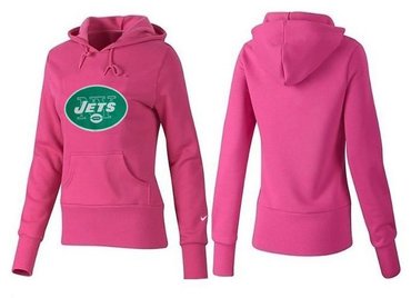 Women New York Jets Logo Pullover Hoodie-- (8)