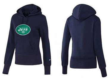 Women New York Jets Logo Pullover Hoodie-- (9)