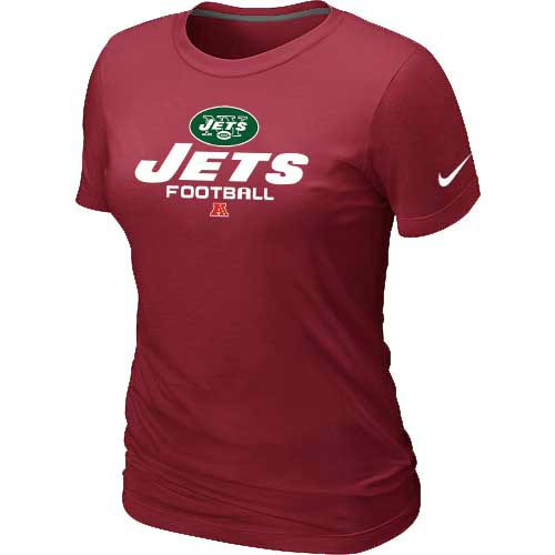 Women New York Jets Red T-Shirt