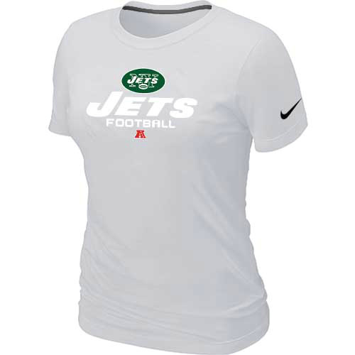 Women New York Jets White T-Shirt
